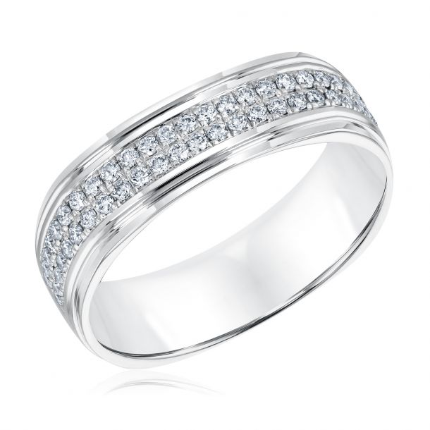 Men s Kleinfeld Fine Jewelry Harlem Wedding Band 1 2ctw REEDS Jewelers