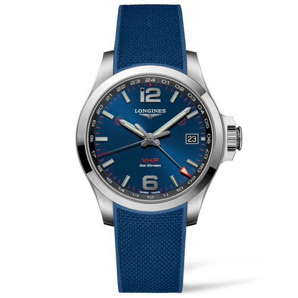 Longines conquest gmt blue online