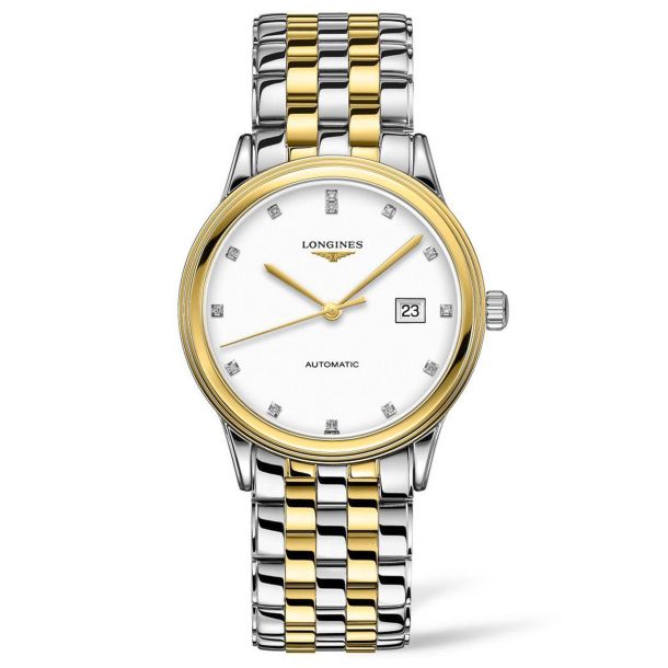 Longines two 2025 tone mens watch