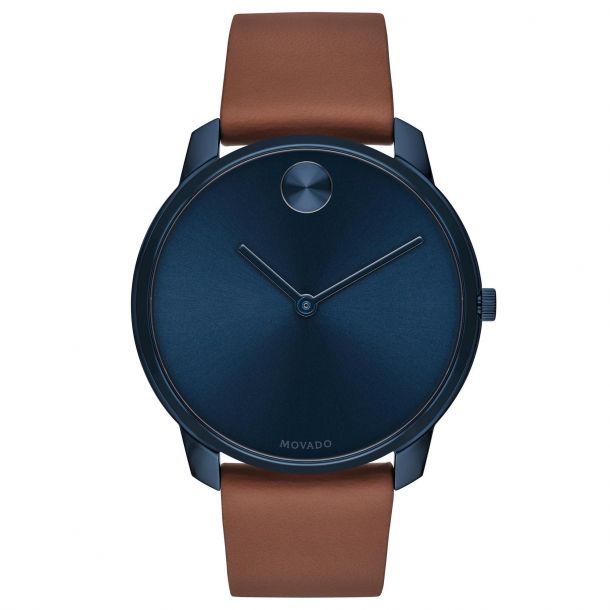 Movado watch men's blue hot sale