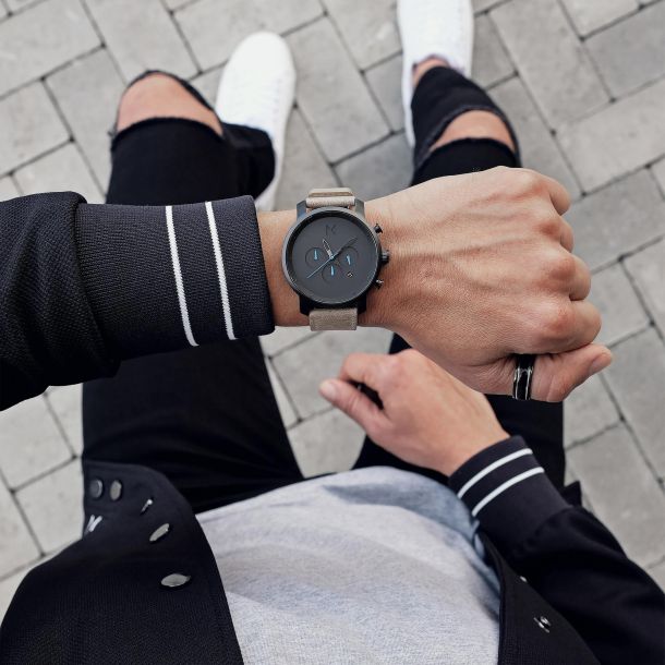 Chrono 40mm new arrivals gunmetal sandstone