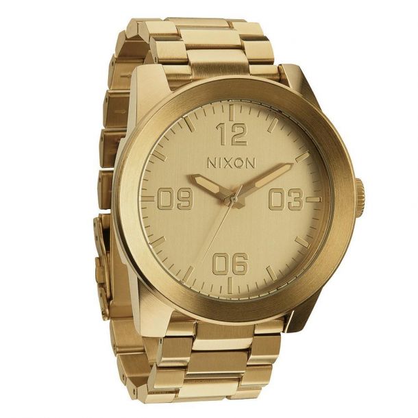 Nixon corporal ss all gold watch hotsell