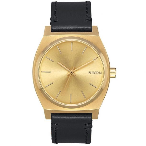 Nixon time teller leather outlet