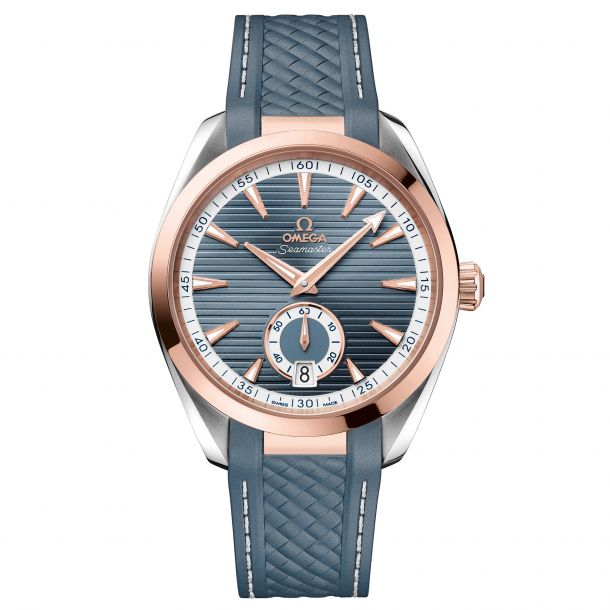 OMEGA Seamaster Aqua Terra 150M Co Axial Master Chronometer Small Seconds Two Tone Watch 41mm O22022412103001 REEDS Jewelers