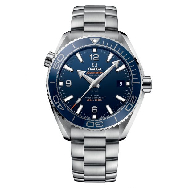 OMEGA Seamaster Planet Ocean 600M Co Axial Master Chronometer Blue Dial Stainless Steel Watch 43.5mm O21530442103001 REEDS Jewelers