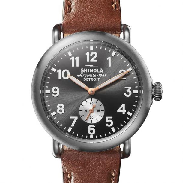 Men s Shinola The Runwell Gunmetal Dial Watch S0120109231