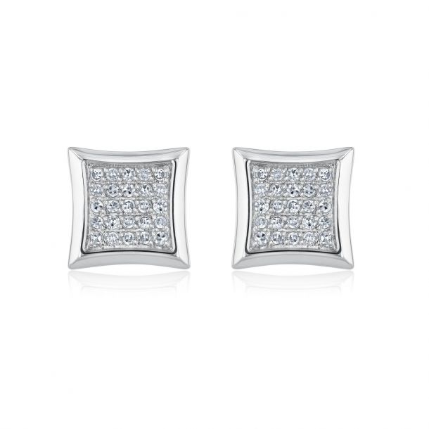 Men's diamond earrings shop in stainless steel