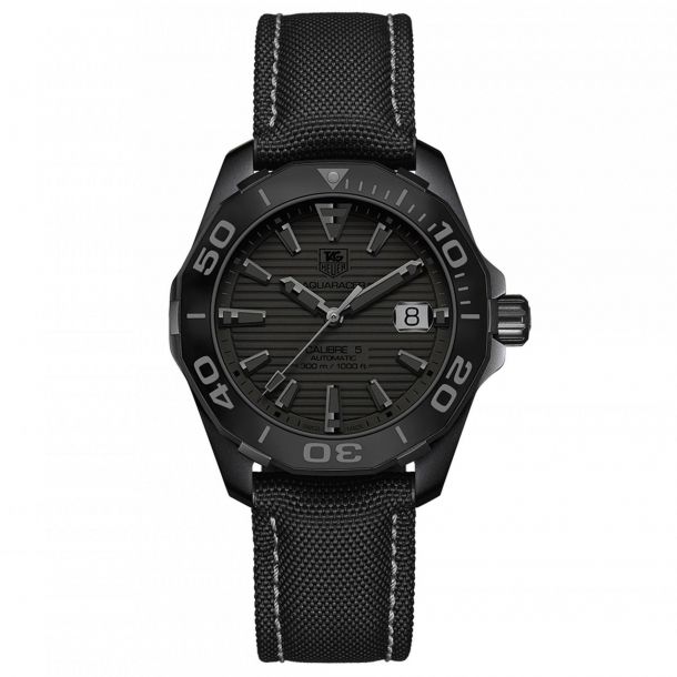 Men s TAG Heuer AQUARACER Calibre 5 Blackout Watch