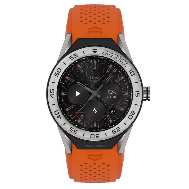 Tag heuer connected orange strap on sale