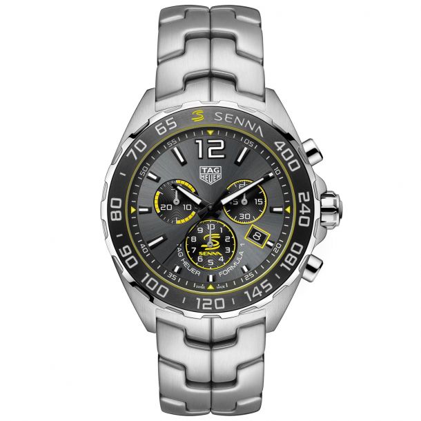 Men s TAG Heuer FORMULA 1 X Senna Watch Grey Dial 43mm
