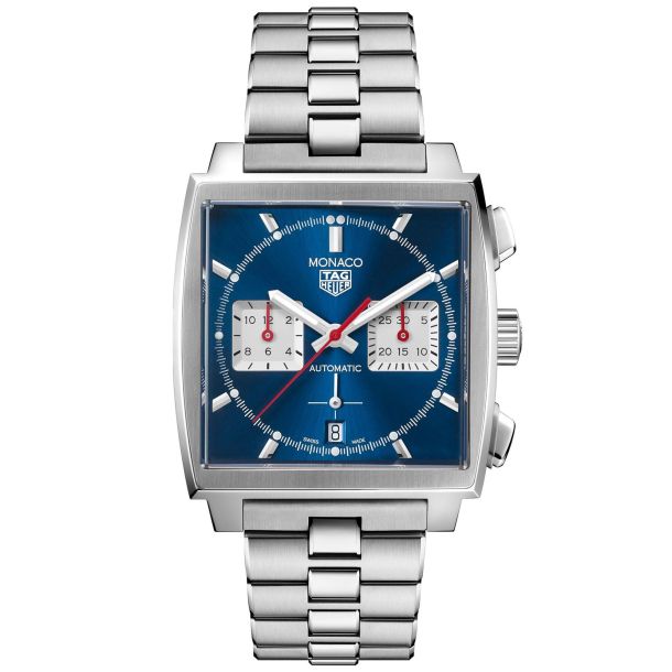 TAG Heuer MONACO Calibre HEUER02 Automatic Chronograph Watch 39mm CBL2111.BA0644 REEDS Jewelers
