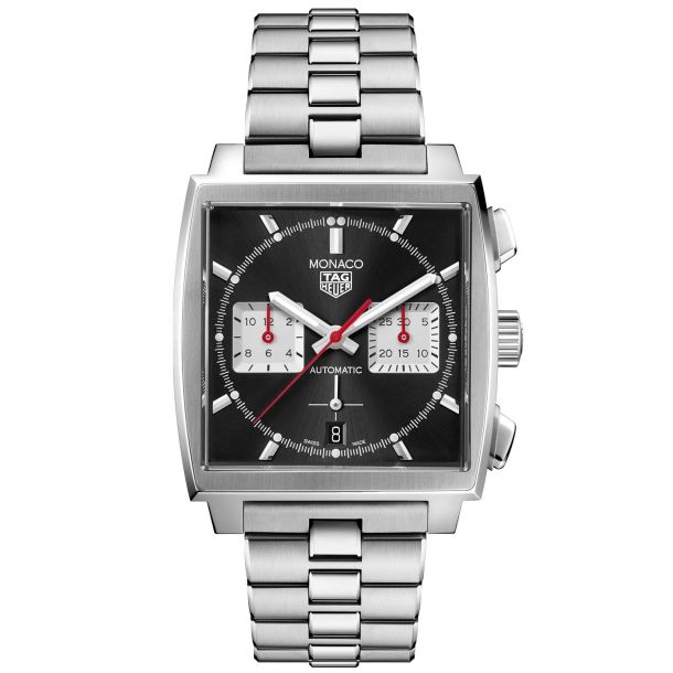 TAG Heuer MONACO Calibre HEUER2 Automatic Chronograph Watch 39mm CBL2113.BA0644 REEDS Jewelers