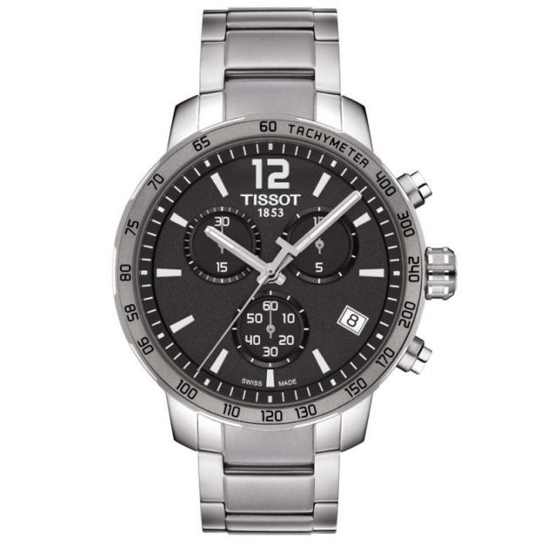 Men s Tissot Quickster Chronograph Stainless Steel Watch T0954171106700 REEDS Jewelers
