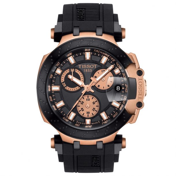 Men s Tissot T Race Chronograph Rose Gold PVD Watch T1154173705100