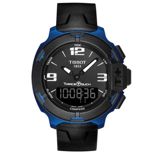 Men s Tissot T Race Touch Blue Aluminum Watch T0814209705700 REEDS Jewelers