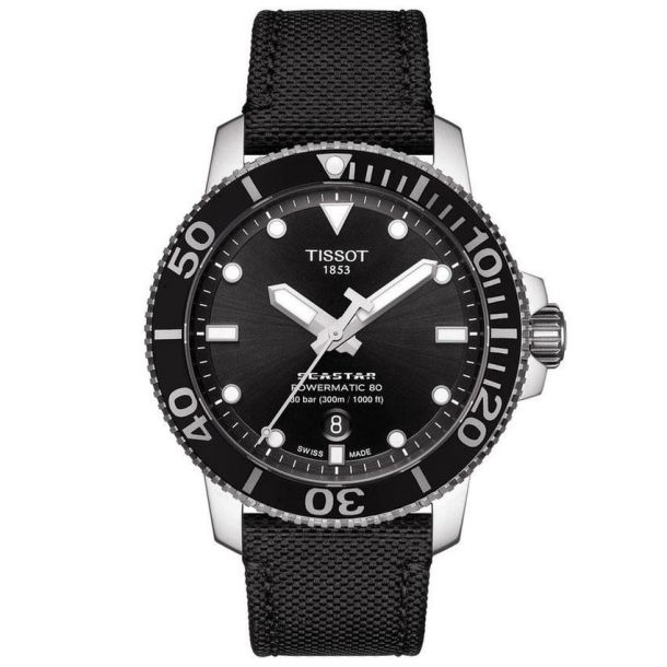 Tissot seastar black best sale