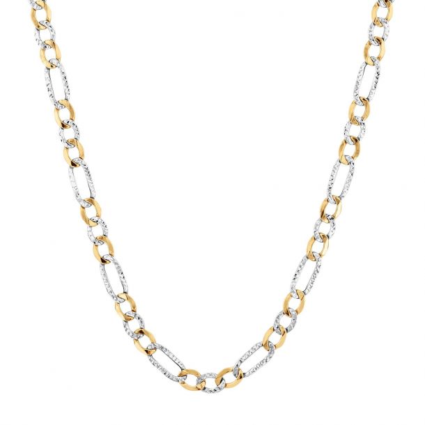 Two tone mens top chain