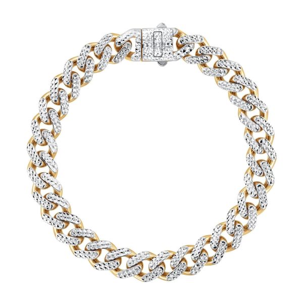 Two tone deals link bracelet