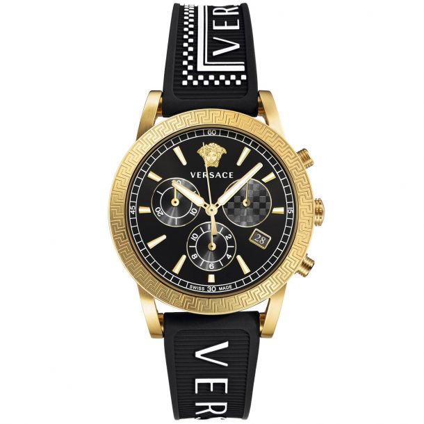 Versace watch outlet rubber strap