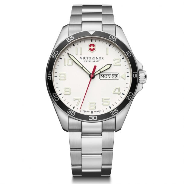 Swiss army top watch white face