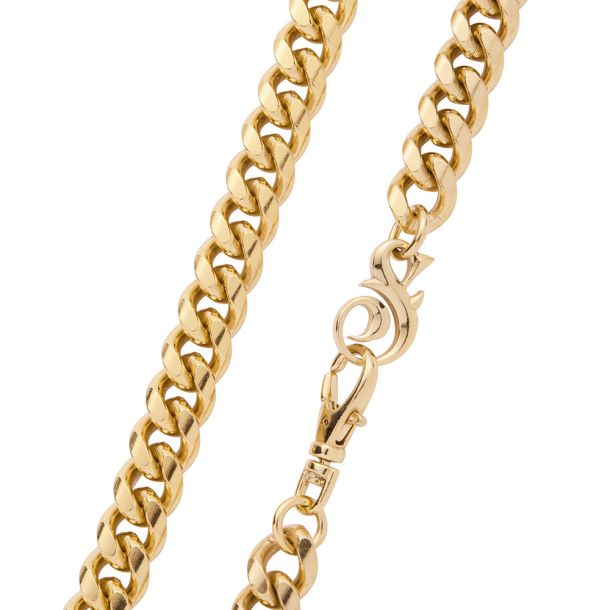Metal Alchemist Lovechild by Snoop Dogg 8mm 14k Gold-Plated Cuban Chain  Link Necklace | REEDS Jewelers