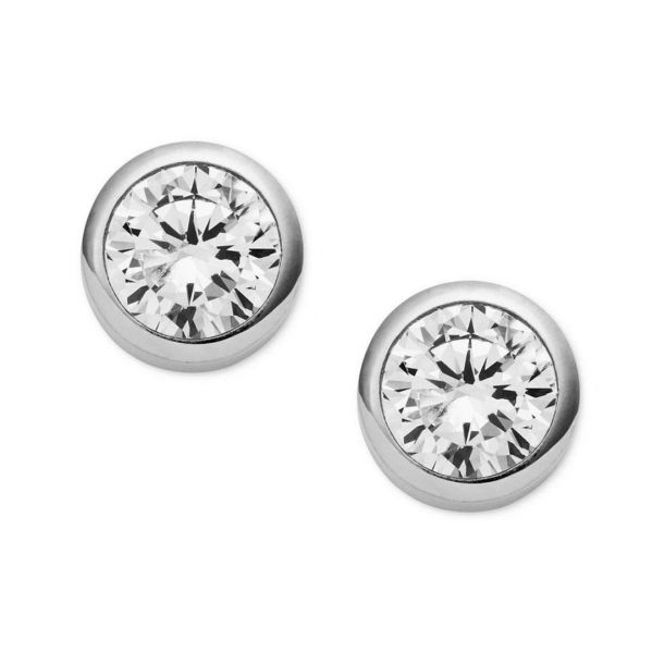 Kors Crystal Bezel Stud Earrings REEDS Jewelers