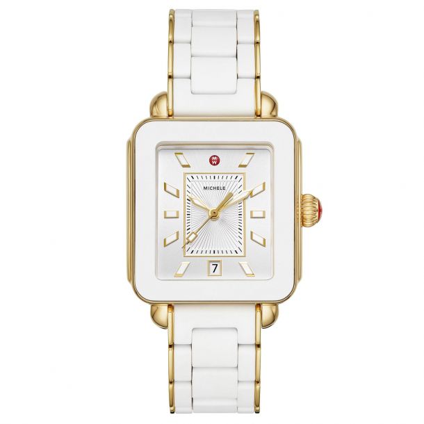 Michele watch top deco gold