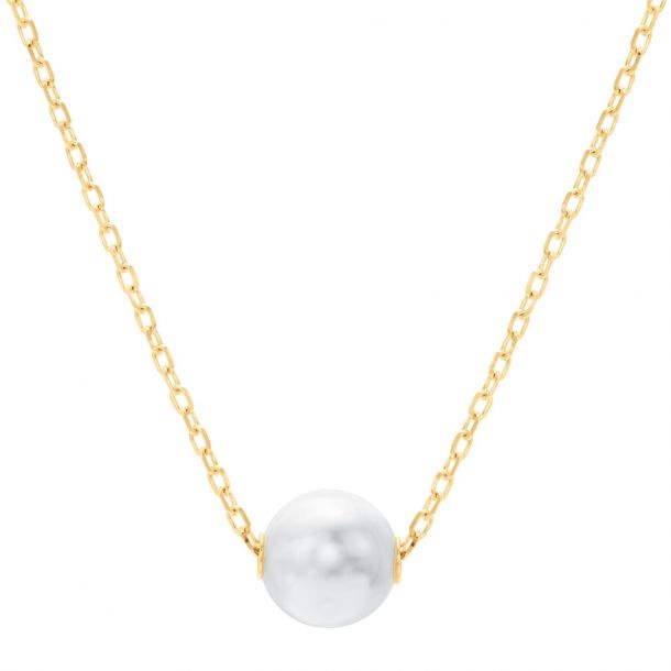 MIKIMOTO Akoya Cultured Pearl Pendant in Yellow Gold REEDS Jewelers