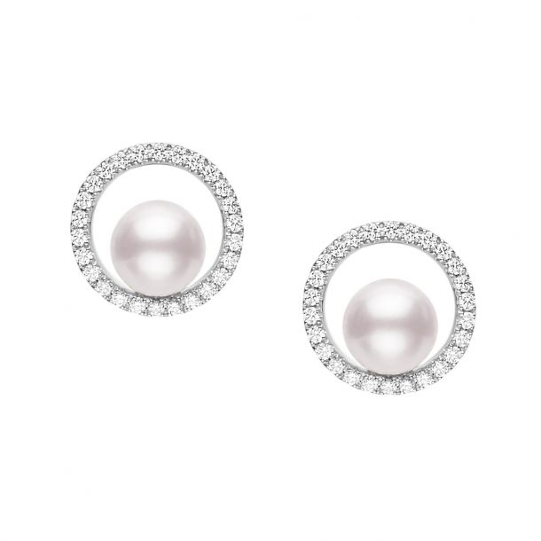 Akoya cultured pearl earrings hot sale