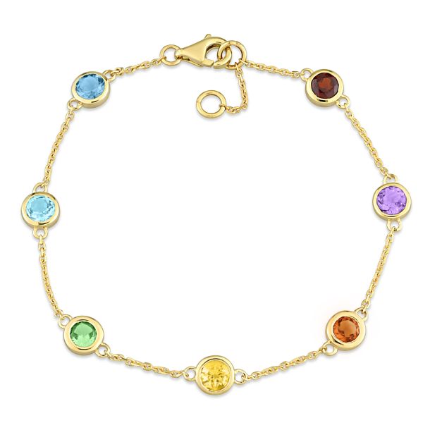 Precious Jewels 18k Gold Plated Charm Bracelets