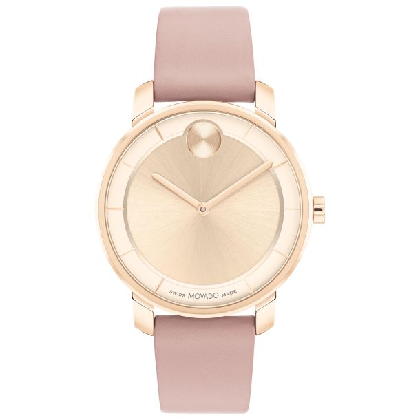Movado pink face watch store