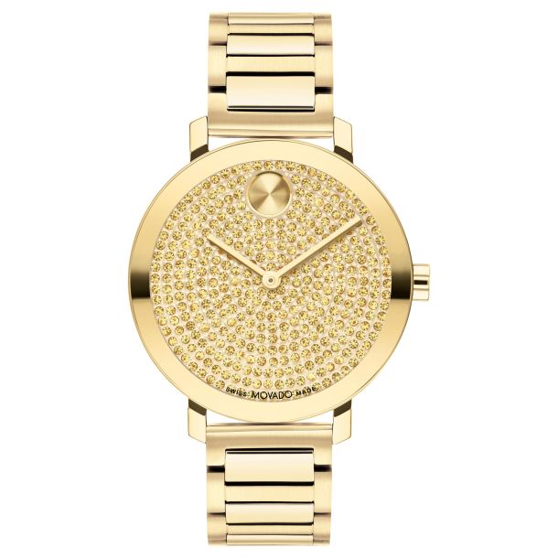 Movado gold plated watch top
