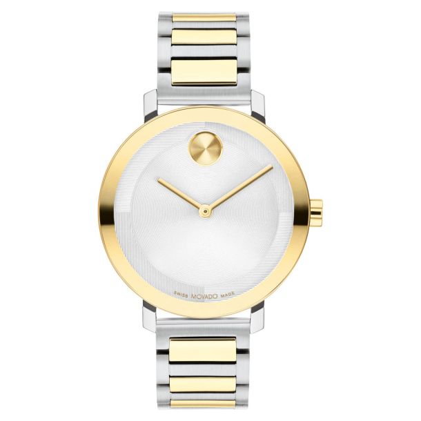 Movado silver deals and gold