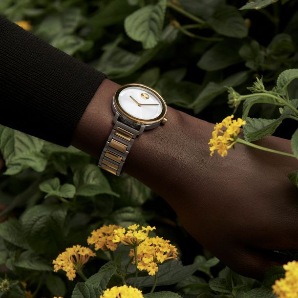 Movado bold two best sale tone