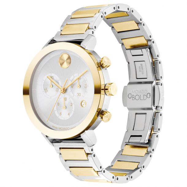 Movado BOLD Evolution Two Tone Bracelet Watch 38mm 3600885 REEDS Jewelers