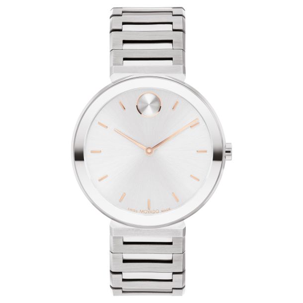 Movado bold watch silver clearance