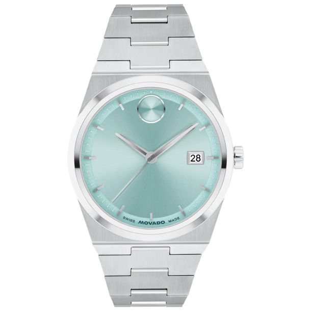 Movado Bold Quest Blue Dial Stainless Steel Bracelet Watch 35mm 3601186 REEDS Jewelers