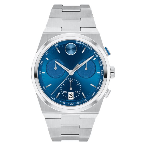 Movado bold blue chronograph deals