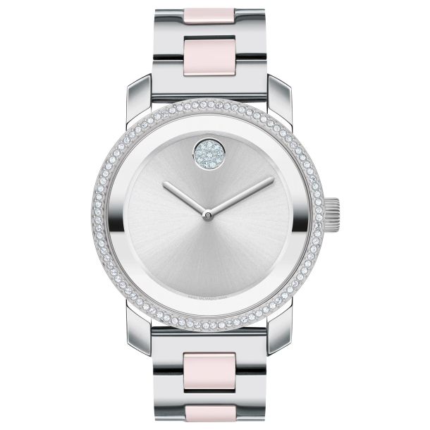 Movado bold pink ceramic discount watch