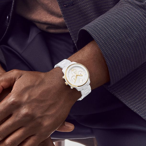 White movado watch men's cheap