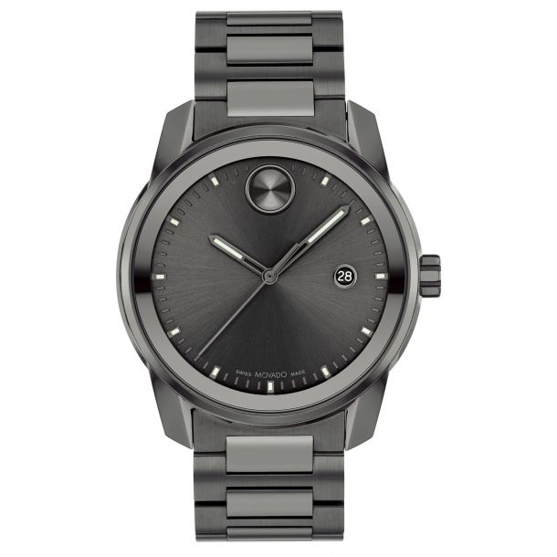 Movado BOLD Verso Gunmetal Ion-Plated Bracelet Watch | 42mm  display picture 3