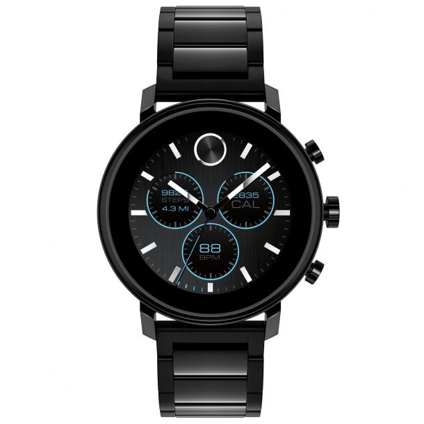 Movado connect stainless steel top