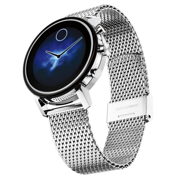 Movado Connect 2.0 Stainless Steel Mesh Bracelet 42mm Smartwatch 3660032 REEDS Jewelers