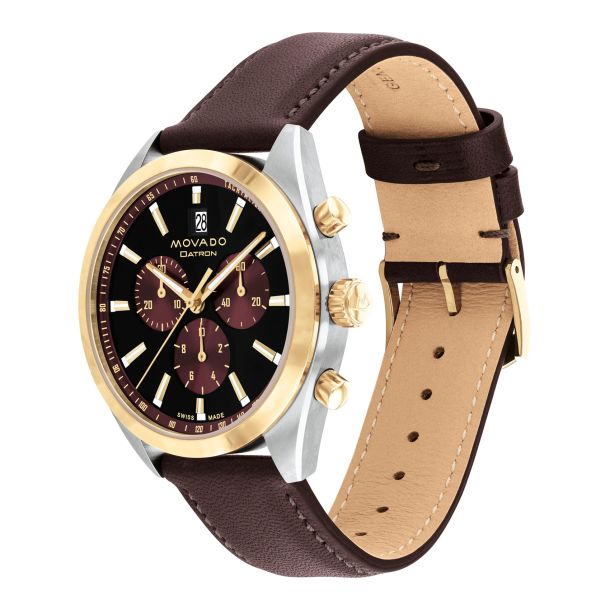 Movado men's swiss made hybrid circa leather strap smartwatch deals