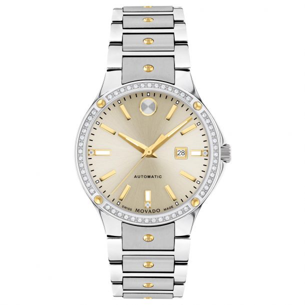 Diamond bezel movado 2025 watch