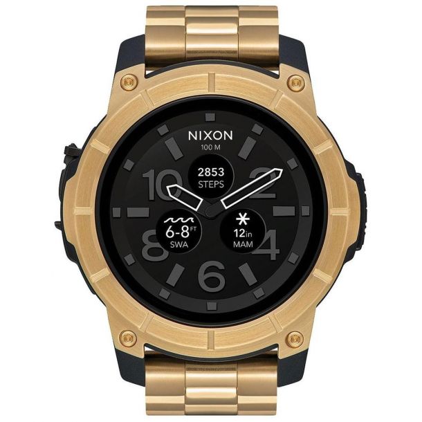 Nixon Mission Smartwatch Gold Tone Stainless Steel A1216501