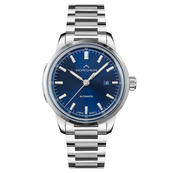 NORQAIN Freedom 60 Blue Dial Stainless Steel Automatic Watch 42mm