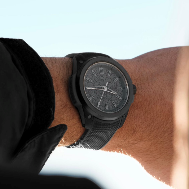 NORQAIN Independence Wild ONE All Black Rubber Strap