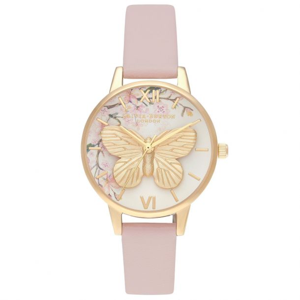 Olivia burton pink watch on sale