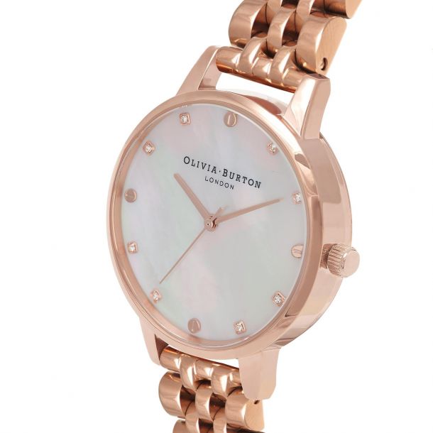 Olivia burton mother of pearl rose gold 2025
